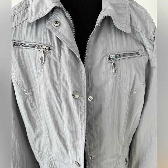GERRY WEBER Grey Lightweight Zip Front Jacket Casual Neutral Travel Commute - Picture 3 of 16